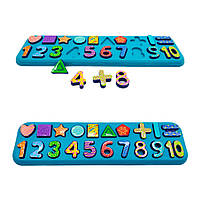 Логіка-вкладиші "Цифри-геометричні фігури" Bambi 555, фото 3