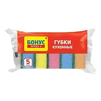 Губки Бонус кухонні універсальні, 5 шт.