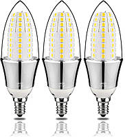 Комплект 3 шт LED-лампи E12 Лід лампа 15 Вт 6000 K 1500 люменів