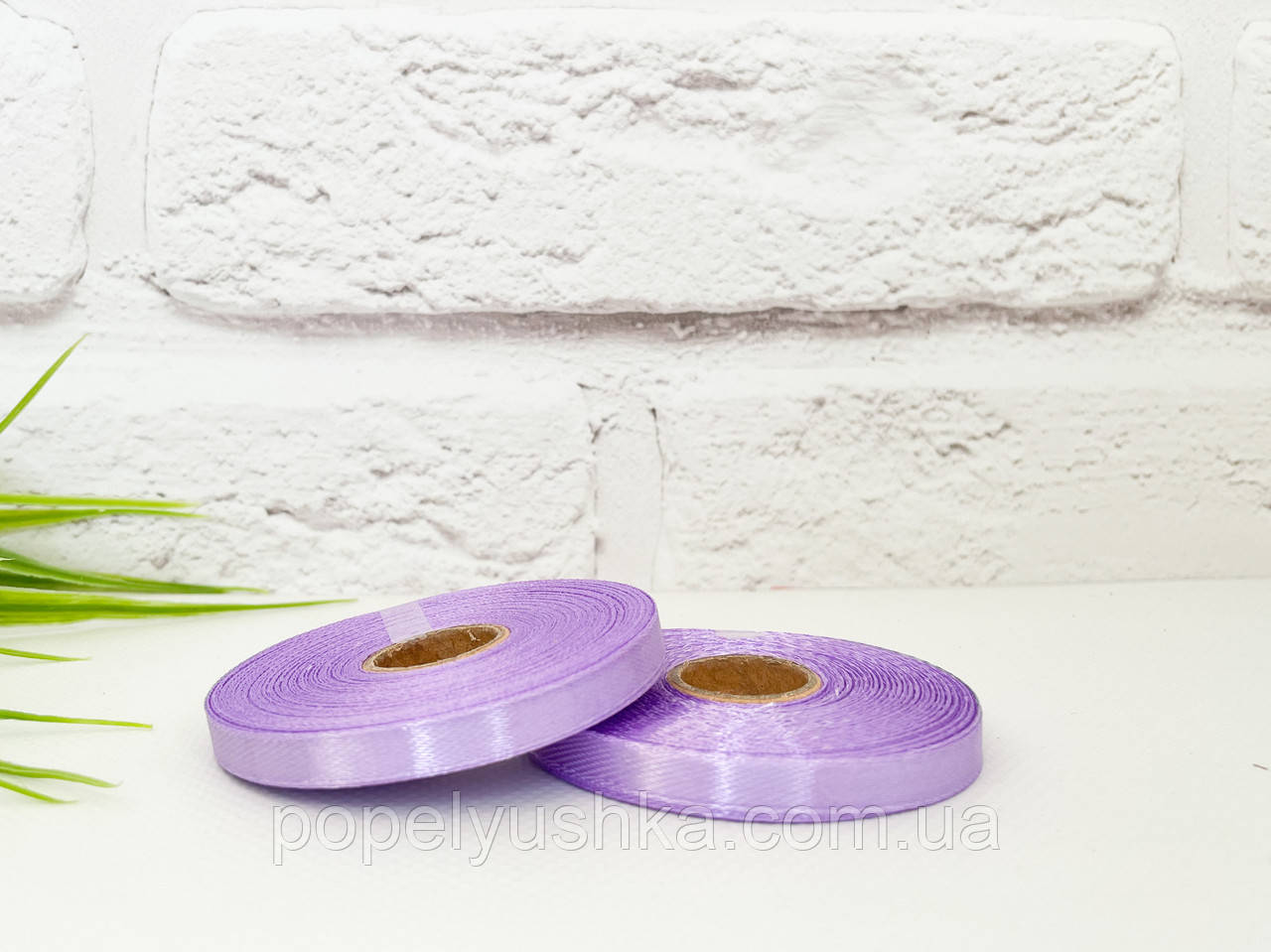 Стрічка атласна 0,6 см бузкова, фото 1