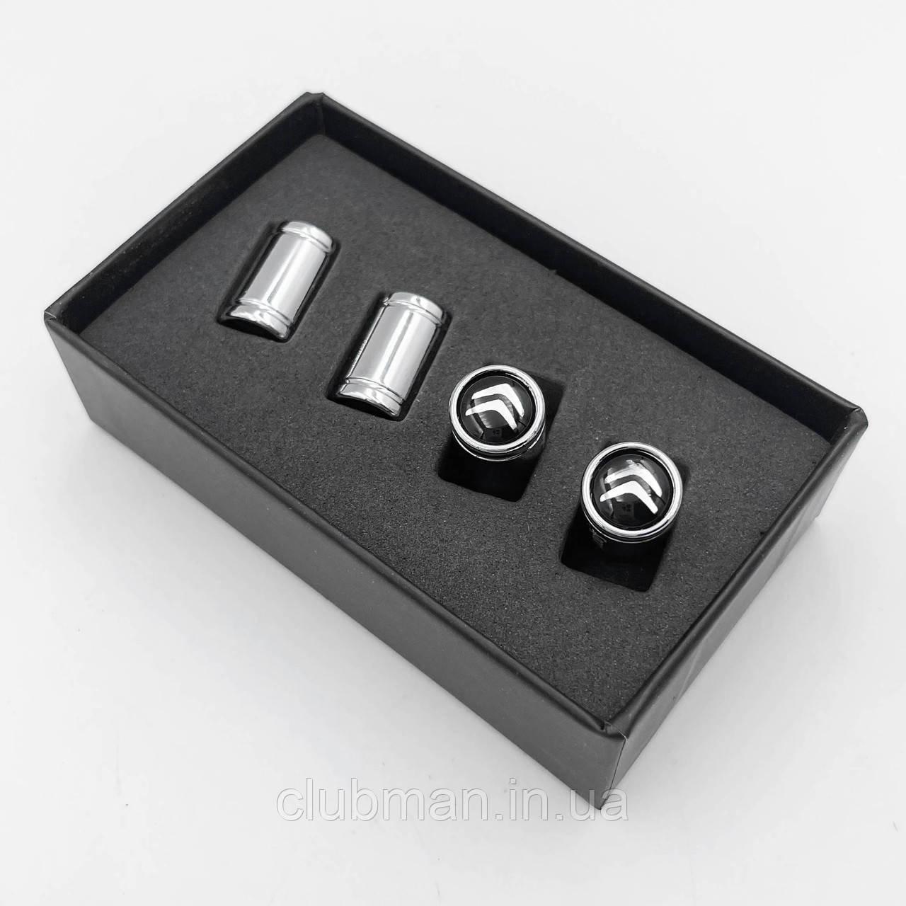 Захисні ковпачки на ніпеля Sport Citroen (Сітроен) 4 шт Хром