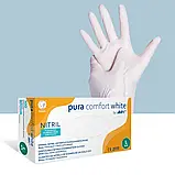 Рукавички нітрилові Pura Comfort white AMPri, фото 2