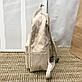 Жіночий рюкзак вельветовий з емблемою, фото 3