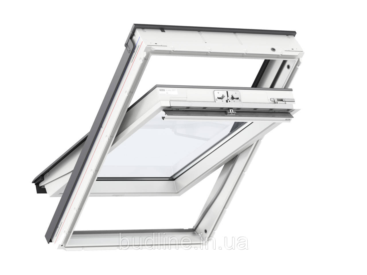 Мансардне вологостійке вікно Velux Преміум GLU 0051 (ручка зверху)