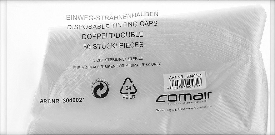 Шапочки для мелірування одноразові рельєфні 50 шт, фото 1