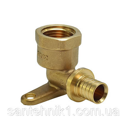 Куточок натяжний Raftec установлювальний ВР 16x1/2" (водорозетка) PVV1601, фото 1