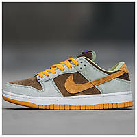 Женские кроссовки Nike SB Dunk Low Dusty Olive, замшевые кроссовки найк сб данк