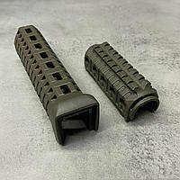 Цівка на АК 47/74 DLG TACTICAL (DLG-133), полімерна, колір Олива, 1 планка пікатинни, з кріпленням M-LOK