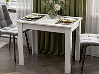 Кухонный стол 900*600 мм, современный маленький стол на кухню универсальный небольшой и недорогой Белый