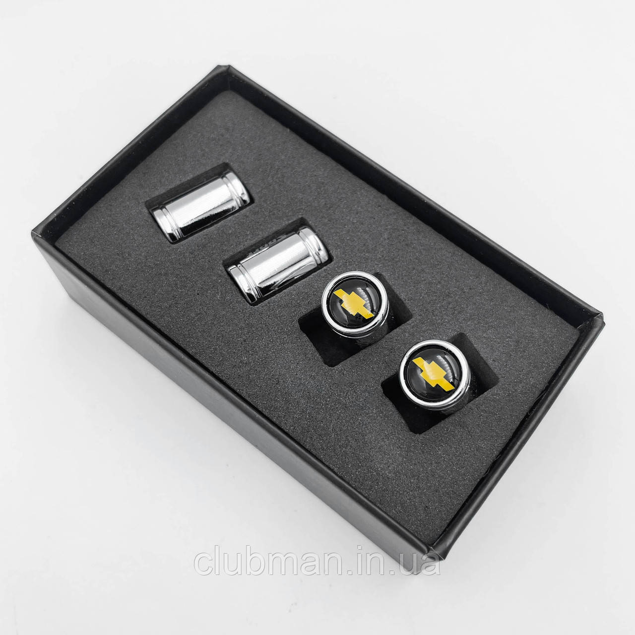 Захисні ковпачки на ніпеля Sport CHEVROLET (Шевроле) 4 шт Хром