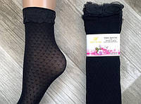 Капроновые носки с рисунком Шугуан, черные