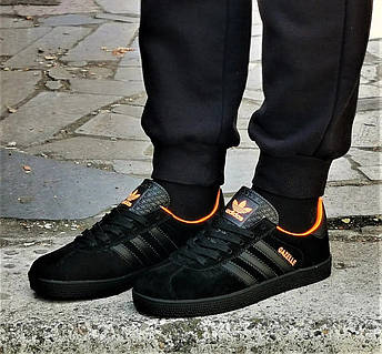 Adidas gazelle orange and black online