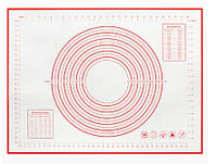 Коврик для замешивания теста, силиконовый коврик для выпечки, пиццы, торта, тестодела KnPd
