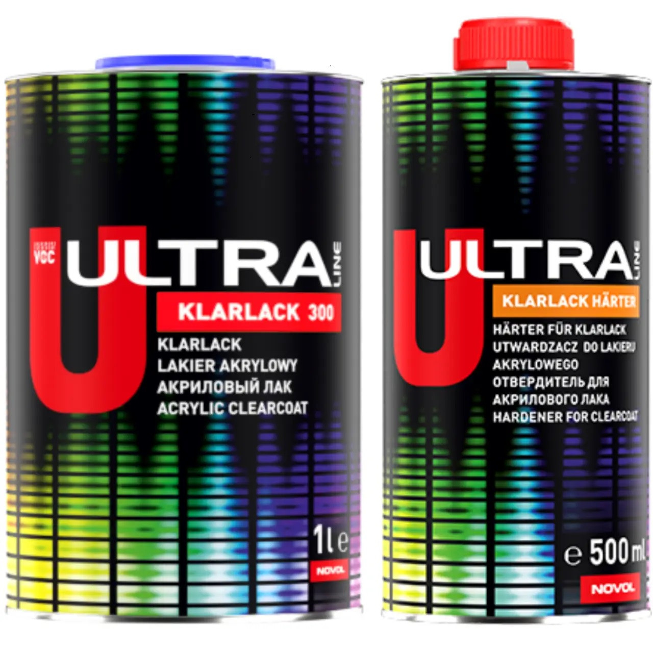 Автомобільний акриловий лак 2+1 (1л + 0,5л) 300 Novol Ultra
