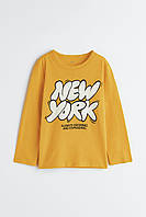 Реглан для мальчика желтый New York H&M 92, 98/104см