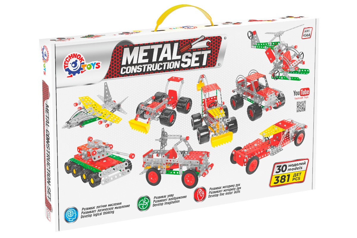 Конструктор металевий "Мегауніверсал ТехноК", 4364, фото 1