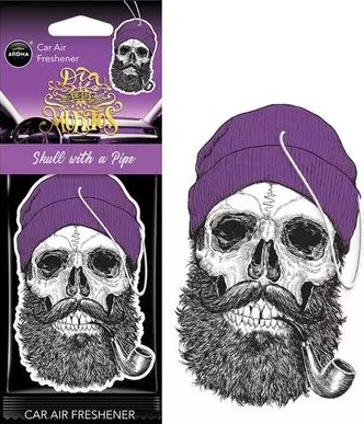 Ароматизатор автомобільний Aroma Car Dia De Los Muertos, Skull with a Pipe, фото 1
