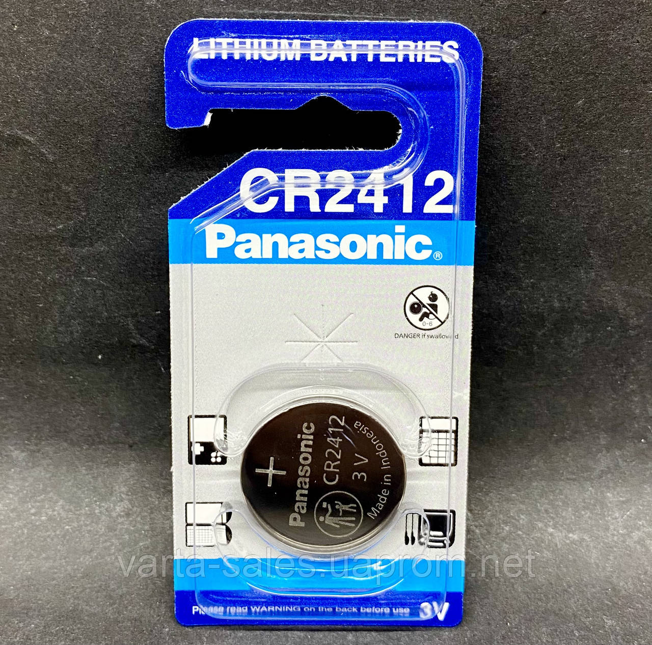 Батарейка Panasonic CR2412 3V (ОРИГИНАЛ) - фото 1 - id-p624050431