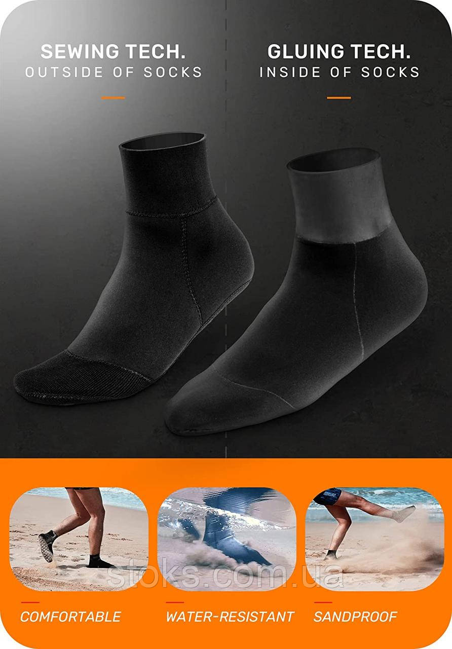Неопреновые непромокаемые носки CAPAS сохраняющие тепло для мужчин и женщин - фото 2 - id-p1817978336