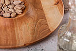 Дерев'яна кругла вигнута для шашлика та соусу Ø30 см, фото 3