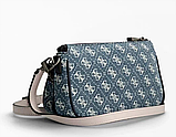 Жіноча сумочка з органайзером на плече Guess (1211) синій, фото 3
