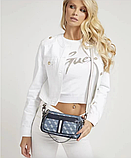 Жіноча сумочка з органайзером на плече Guess (1211) синій, фото 5