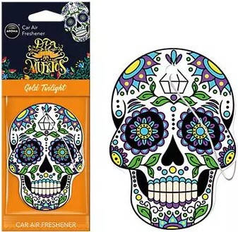 Ароматизатор автомобільний Aroma Car Dia De Los Muertos, Gold Twilight