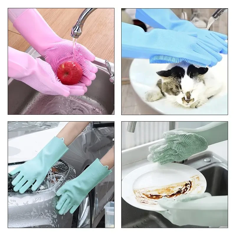 Силиконовые перчатки для мытья посуды Better Glove - фото 2 - id-p1817996523