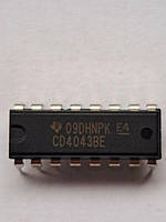 Микросхема Texas Instruments CD4043BE DIP16