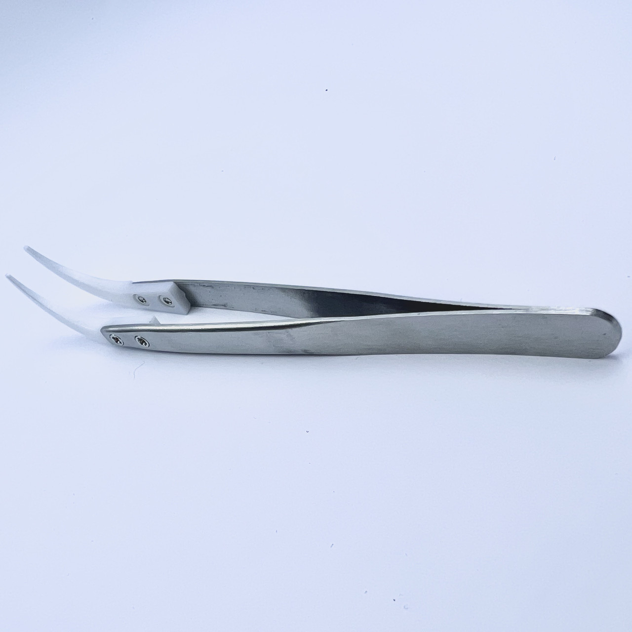 Пінцет HandsKit гнутий, з керамічними губками