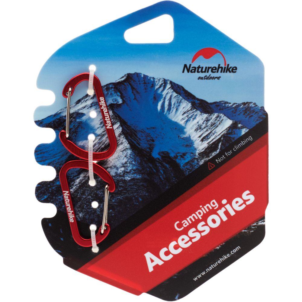 Карабін Naturehike багатофункціональний D-type mini 40 мм NH15A004-H Dark Red