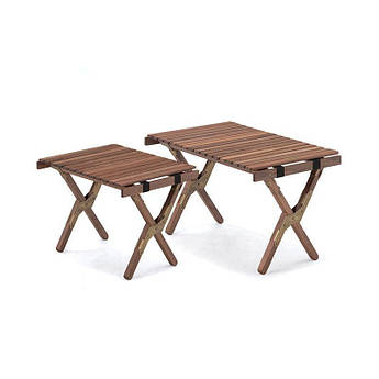 Стіл складний Naturehike HTM Roll Table wood M NH21JJ001 Black