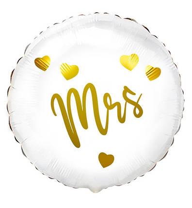 Повітряна кулька "Mrs", Іспанія, розмір - 45 см, фото 1