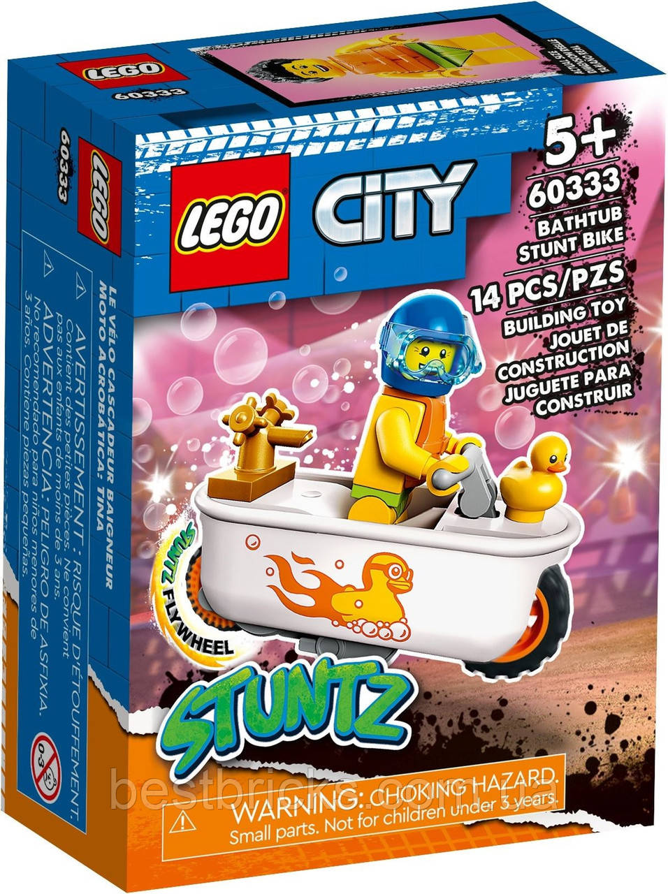 Lego City Каскадерський мотоцикл для гри у ванній 60333