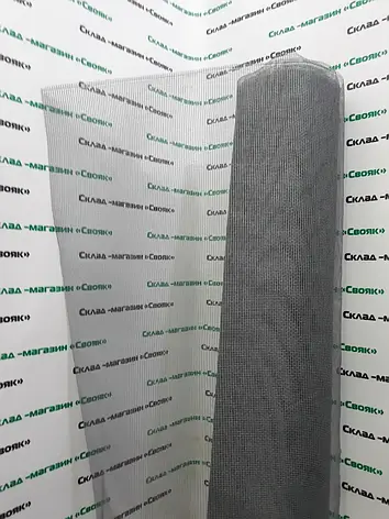 Москітна сітка в рулоні "Євро Стандарт" Комірка 1.6 х 1.8 мм. 30 м, фото 1