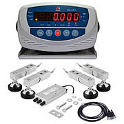 Для платформних ваг комплект (4 шт. тензодатчики 500 кг + коробка + кабель 3 м + Keli XK3118T1)