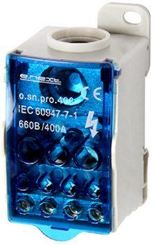 Розподільний блок E.NEXT, 400А на DIN-рейку, для провідників 95-185мм², IP20