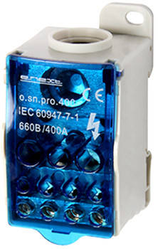 Розподільний блок E.NEXT, 400А на DIN-рейку, для провідників 95-185мм², IP20, фото 1