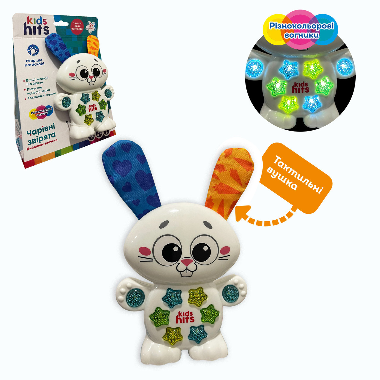 Інтерактивна музична іграшка Зайчик/Котик/Собачка/Лісеня