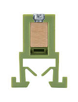 Шина нульова E.NEXT 12 отворів з ізоляцією, зелена, для DIN-рейки, фото 5