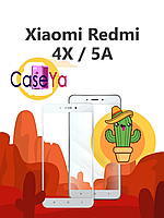 Защитное стекло Redmi 4x белая рамка // Защитное стекло для Redmi 4x (полная поклейка на экран)