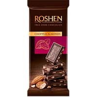 Шоколад Roshen черный с подсоленным миндалем 85 г