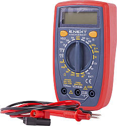 Цифровий мультиметр E.NEXT, 1000 В, True RMS, для вимірювання напруги та струму