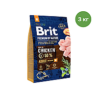 Brit Premium Adult M Chicken 3 кг Сухой корм для взрослых собак средних пород со вкусом курицы