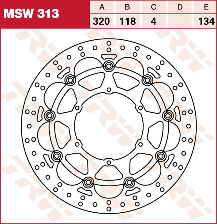 Гальмівний диск TRW / Lucas MSW313