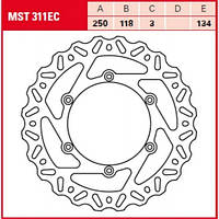 Гальмівний диск TRW / Lucas MST311EC