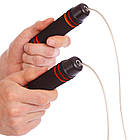 Скакалка швидкісна з підшипниками та сталевим тросом та обтяжувачами CIMA CM-J600 3м кольори в асортименті, фото 6