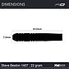 Набір чемпіонських дротиків дартс Steve Beaton Winmau Англія 24 грами, фото 2