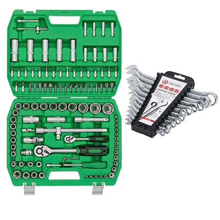 Набір інструментів 108 од. ET-6108SP + набір ключів 12 од. HT-1203, фото 1