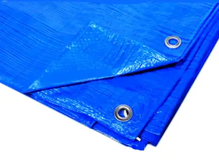 Тент від дощу, і для створення тіні "Blue" 60 г/м2. Ламінований із кільцями. Полог., фото 1